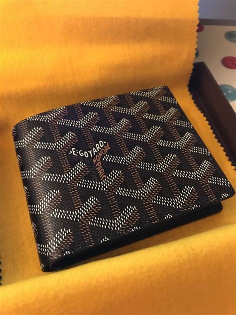 goyard wallet bi fold|authentic goyard wallet.